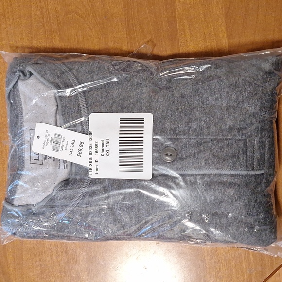 L.L. Bean Charcoal Long Sleeve Henley - Picture 5 of 8